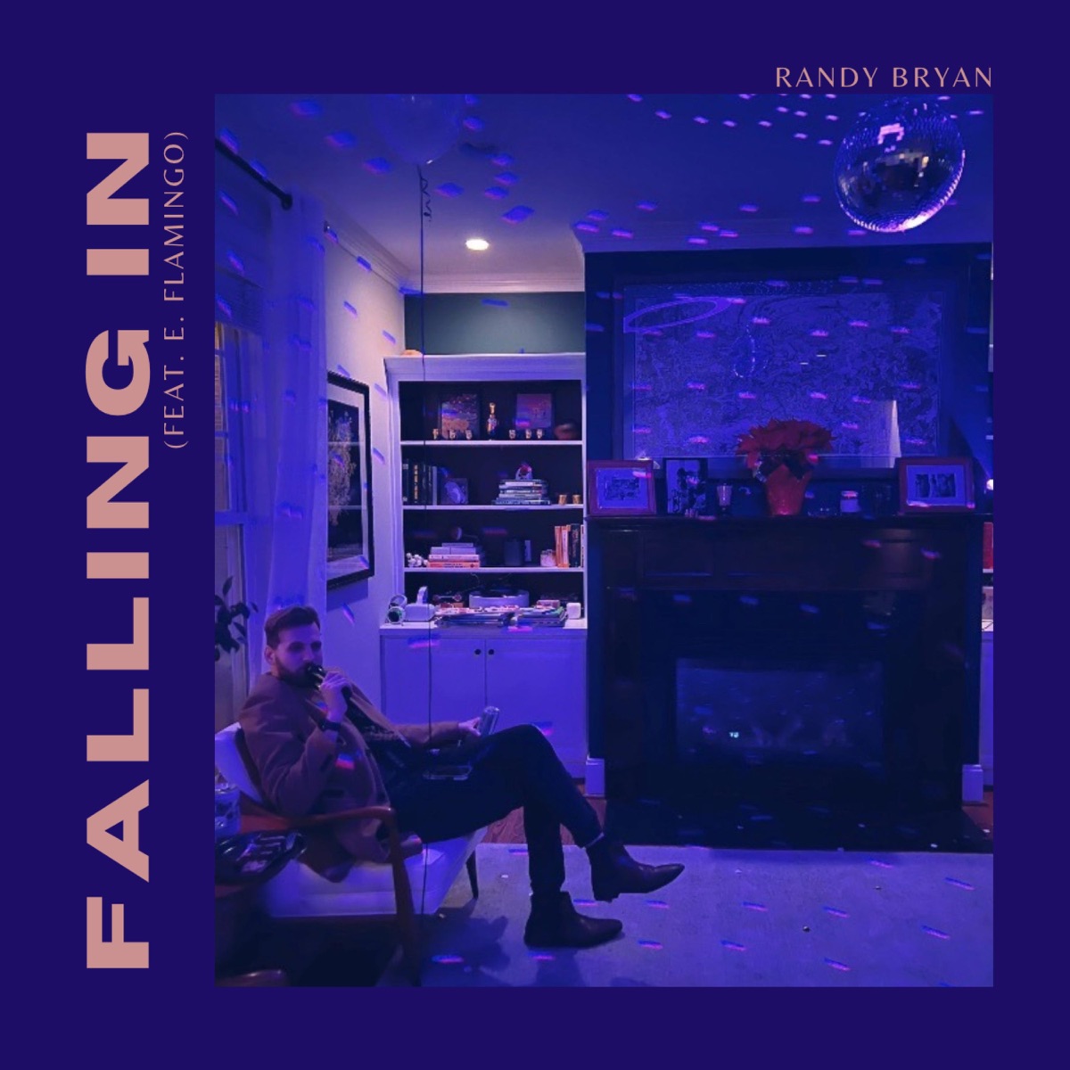 Falling In release artwork by Randy Bryan featuring E. Flamingo