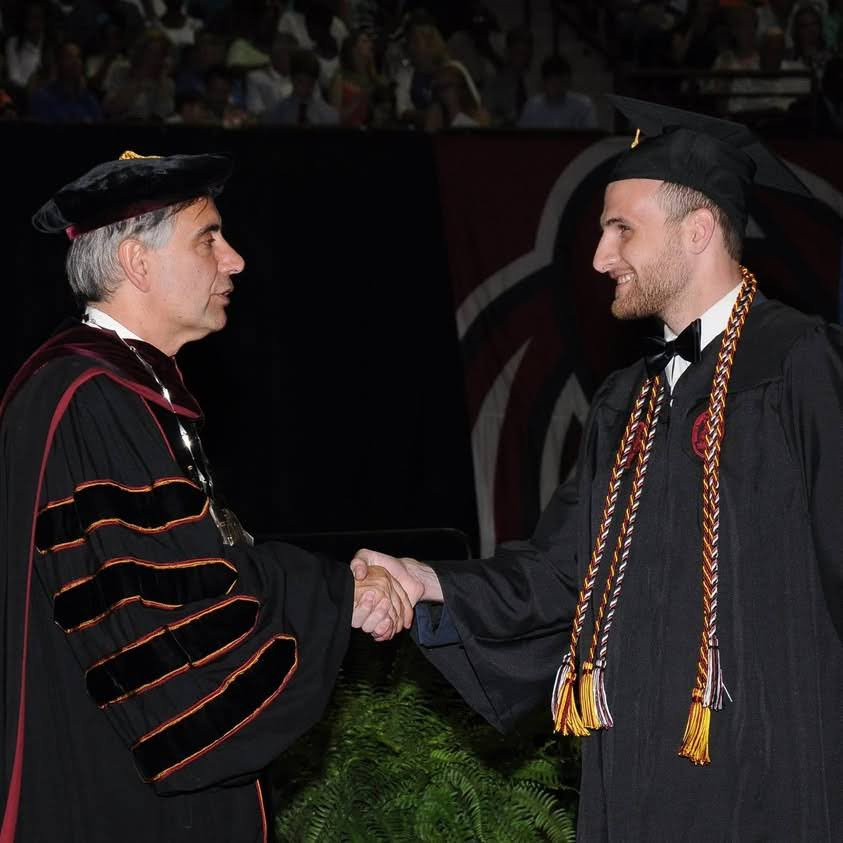 Randy with University of South Carolina President Harris Pastides