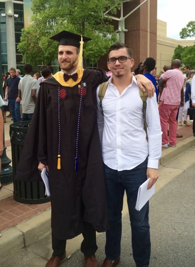 Randy and best friend Britton at USC Graduation